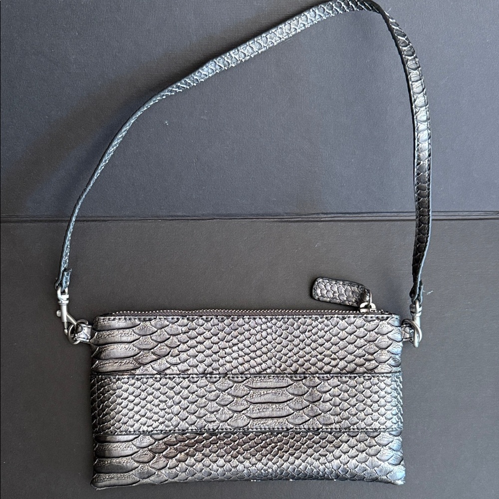 Chic Silver Textured Women's Clutch by Devi Krell for Target